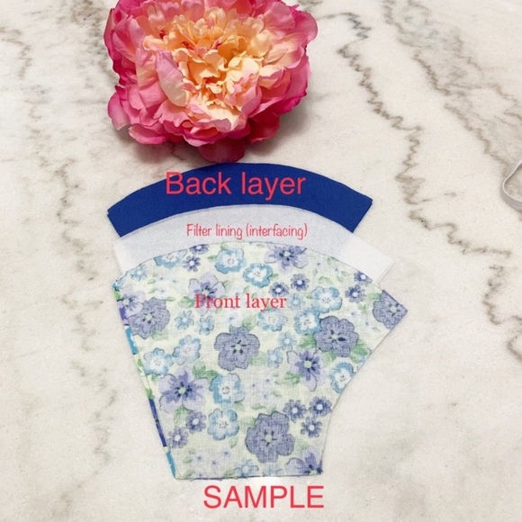 2/$20 Triple Layer Handmade Face Masks - Picture 5 of 5